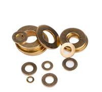 jiuxinyun 10-50 pz Rondella In Ottone M2 M2.5 M3 M4 M5 M6 M8 M10 M12 M14 M16 GB97 DIN125 Ottone Massiccio Rame rondella Piatta Pianura Guarnizione Pad Alta(M5X10X0.8mm 20pcs)
