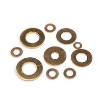 jiuxinyun 10-50 pz Rondella In Ottone M2 M2.5 M3 M4 M5 M6 M8 M10 M12 M14 M16 GB97 DIN125 Ottone Massiccio Rame rondella Piatta Pianura Guarnizione Pad Alta(M14X28X2mm 10pcs)