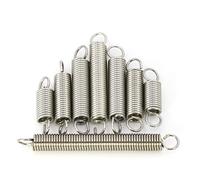 jiuxinyun 10 pz/lotto Diametro del Filo 0.3mm 0.4mm 0.5mm 0.6mm Molla di Tensione In Acciaio Inox Con Doppio Gancio OD 2mm-6mm Lunghezza 10-50mm(25mm,0.4xOD 5mm)