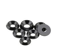 jiuxinyun 10 pz M3 M4 M5 M6 M8 M10 Rondella Svasata Conica Solida Plastica Guarnizione Piatta Concavo Convesso Conico Cono Rondelle Isolanti(M6x19x4 Cone)