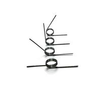 jiuxinyun 10 pz Molla di Torsione Tipo V Diametro Filo 0.8mm 3/6/9 Giri Molle di Torsione Assortite 180/120/90/60 Gradi((3 l),5.5MM_0.8MM(120 D))