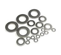 jiuxinyun 2~100cs Rondelle Piatte Oversize M2 M2.5 M3 M4 M5 M6 M8 M10 M12 ~ M24 316 A4 In Acciaio Inox Meson Pianura Guarnizioni Spacer Shim for Vite Bullone(M5x15x1.2mm-30pcs)