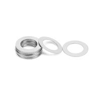 jiuxinyun 20 pz M15 a M40 DIN988 In Acciaio Inox 304 Ultra Sottile Rondella Piatta Regolazione Ultrasottile Spessore Pianura Guarnizione di Spessore 0.1 0.2 0.3 0.5 1mm(M15X21X0.3mm)