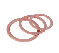 jiuxinyun 5-50 pz Rondella di Rame for la Coppa Dell'olio Tappo M5 M6 M8 M10 M12 M14 M16 M18 M20 M22 M24 M27 M30-M60 di Tenuta Rondella Solida Guarnizione di Tenuta Piatta Anello(M5X10X2mm 10pcs)