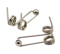jiuxinyun 6 Pezzi di Diametro del Filo 1,2 mm Parte di Ricambio for Ferro arricciacapelli Accessori for Asta arricciacapelli con Molla di Torsione a Doppio Ritorno(24mm)