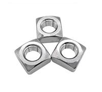 jiuxinyun Dado Quadrato Americano GB39 in Acciaio Inossidabile da 10 Pezzi 6#-32 8#-32 10#-24 1/4-20 5/16-18 3/8-16 Dado Quadrato metrico DIN557(1-4-20)