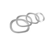 jiuxinyun Rondella elastica a tre onde in acciaio inossidabile 304 M51 * 61 * 0.5 Rondella elastica a rondella ondulata da 5 pezzi