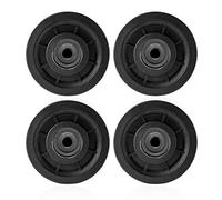 jiuzcare Carrucola Puleggia Palestra 90mm Universale Cuscinetto Puleggia Carrucola Palestra La Puleggia in Plastica Cavo Puleggia Carrucola per Sollevamento Sistema di Pulegge Porta del Garage, 4 PCS