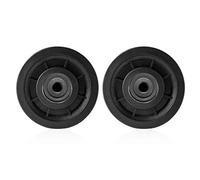jiuzcare Carrucola Puleggia Palestra 90mm Universale Cuscinetto Puleggia Carrucola Palestra La Puleggia in Plastica Cavo Puleggia Carrucola per Sollevamento Sistema di Pulegge Porta del Garage, 2 PCS
