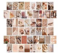 jiuzcare Cartolina Set 50 pezzi Cartoline di Alta Qualità Arte Collage da Parete Senza Testo Cartoline Vintage Vuote con Motivi Diversi Idea Regalo Amore Amicizia Vita Motivazione Compleanno, M9013