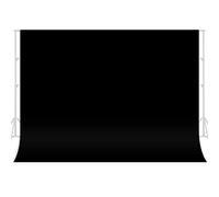 jiuzcare Sfondo Fotografico Nero 1,5×2m,Telo Sfondi Fotografici,Addensare lo Sfondo,Professionista Per la Fotografia e la Ripresa di Video