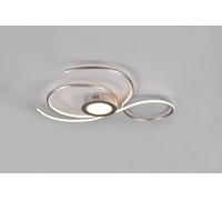 JIVE PLAFONIERA LED ACCIAIO SATINATO CON TELECOMANDO MULTIFUNZIONE L.80CM