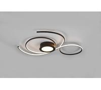 JIVE PLAFONIERA LED NERA CON TELECOMANDO MULTIFUNZIONE L.80CM