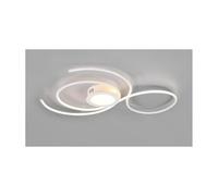 JIVE PLAFONIERA MODERNA D80 METALLO 3 FINITURE LED 48W LUCE DIMMERABILE CON TELECOMANDO