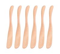 JIVIMOCO Coltello per Burro in Legno Spalmatore per Formaggi 6,5 Pollici, Coltello per Marmellata Coltello per Burro Coltello per 6 Pezzi