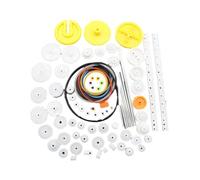 JIVIMOCO Kit Pacchetto Ingranaggi Assortimento Ingranaggi Fai-da-Te Set di Accessori Boccola Pacchetto Ingranaggi per Auto Giocattolo Robot Boccole Cinghia ASSE Ingranaggi 82 Pezzi/Set