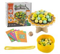 Jiwyunlu Gioco di Equilibrio | Divertente Gioco Educativo - da Tavolo con Perline per Tutta la Famiglia - per Bambini, Adulti, Famiglia, Aula, da Tavolo per il Divertimento in Gruppo