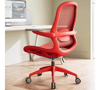 JixCJHj Sedia Ergonomica da Ufficio, Scrivania, Sedia da Computer，con Supporto Lombare, Funzione Oscillante, braccioli regolabili,da Scrivanias in Studio e Ufficio(Red)