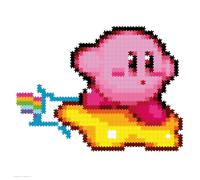 Jixelz Remix Warpstar Kirby Pixel Art, fai da te, da collezione, include appendiabiti da parete e supporto per esposizione, giocattoli Kirby e decorazione per la stanza dei videogiochi, per scrivania