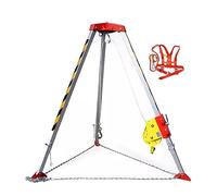 JIXYLN Kit anticaduta, Kit treppiede in Alluminio per impieghi gravosi per spazi confinati, Sistema di Salvataggio anticaduta Retrattile per Lavorare in luoghi elevati/scogliere/spazi ristretti, c