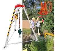JIXYLN Kit treppiede in Alluminio per Il Salvataggio in spazi confinati con verricello e Imbracatura di Sicurezza, Staffa di Protezione anticaduta per Lavorare in luoghi elevati, cabine di Navi
