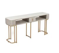 JIXYUML Tavolo per manicure dal design minimalista Singolo doppio(160_x_40_x_78_cm)