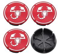 JIYIFAN 4 Pezzi Coprimozzi Auto per Abarth Grande Punto (199) 2007 50mm, Coprimozzo in per Accessori Auto Coprimozzo Ruota Centrale Ridurre la Resistenza al Vento,E