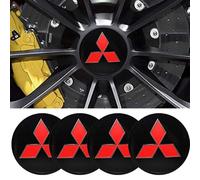 JIYIFAN 4 Pezzi Coprimozzo Auto Adesivi per Mitsubishi Colt Z30 2004-2012 56mm, Copricerchi con Logo Coprimozzi per la Decorazione di Ruote di Automobili