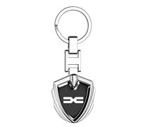 JIYIFAN Portachiavi Auto per Dacia Sandero III/Sandero Stepway III 2021-2023 2024, Portachiavi a Catena Portachiavi Accessori per Auto Ideale Come Regalo con Logo,A