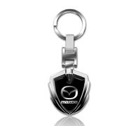 JIYIFAN Portachiavi Auto per Ma-zda MX-5 MX 5 MX5, Portachiavi a Catena Portachiavi Accessori per Auto Ideale Come Regalo con Logo,Silver