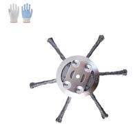 JIYIHENKEAI Testina universale in filo d'acciaio, testina di ricambio per decespugliatore, testina di ricambio per decespugliatore, testina professionale per decespugliatori(6 Blades)