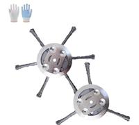 JIYIHENKEAI Testina universale in filo d'acciaio, testina di ricambio per decespugliatore, testina di ricambio per decespugliatore, testina professionale per decespugliatori(3 Blades+6 Blades)