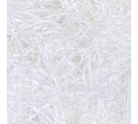 JIYIN 100 g di carta velina bianca sminuzzata per scatole regalo ripieno, morbida rafia regali riempitivo brandelli di carta per imballaggi materiale di riempimento per cesti regalo e sacchetti adatti