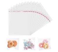 JIYIN 200 sacchetti per biscotti, autosigillanti, 10×8cm sacchetti per regali sacchetti trasparenti per caramelle per panetteria sacchetti trasparenti autoadesivi per imballaggi sacchetti sigillabili