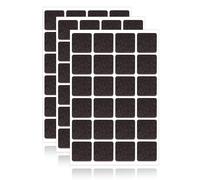 JIYIN 72 feltrini da 22 mm, autoadesivi, marroni, 3 mm, spessi feltrini per sedie, mobili, feltrini e protezioni per mobili (rettangolari)