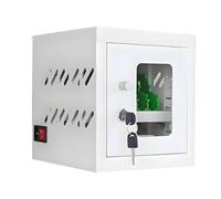 JIYINGHUI Stazione di Ricarica Commerciale da 6-60 Slot, Mobiletto di Ricarica Portatile per Telefoni Cellulari, Gestione Centralizzata E Archiviazione Sicura, per Uffici Aziendali White-6Slots