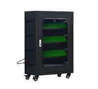 JIYINGHUI Stazione di Ricarica Commerciale da 6-60 Slot, Mobiletto di Ricarica Portatile per Telefoni Cellulari, Gestione Centralizzata E Archiviazione Sicura, per Uffici Aziendali Black-60Slots