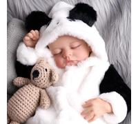 JIZHI Bambole Reborn Maschio - 20 Pollici Realistico Dormiente Baby Doll Neonato Vero - Bambola Bambini Corpo in Cotone con Accessori Chiudi gli Occhi
