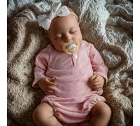 JIZHI Reborn Dolls 20 pollici Reborn Ragazze Carine Corpo Morbido Bambole neonate Realistiche Bambole che Dormono con Vestiti e Accessori Giocattolo Bambola rosa carina della vita reale