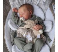 JIZHI Rinato Bambino Bambole Ragazzo 17 pollici Lavabile Fatta a Mano Reborn Babies Morbido Vinile Corpo Realistiche Bambino Bambole Sembra Un Vero Bambino (Ragazzo con gli Occhi Chiusi)