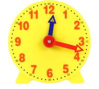 Jizlan Giallo 4 Pollice Learning Clock Modello Tempo Insegnante Gear Clock 12/24 Ore Strumenti di Apprendimento Giocattoli Attività