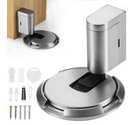 JIZZU Fermaporta Da Pavimento Magnetico, Fermaporta Magnetico Meccanica, Ferma Porta Altezza Regolabile, Ferma Porta Da Pavimento per Adatto A Tutti I Tipi Di Porte, Camere Da Letto, Uffici