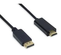 JJ COMPUTER JOUJYE AVC 121 - 1.8 m DisplayPort/HDMI Cavo Schwar