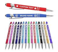 JJ GRADGOWN Penne a Sfera Metalliche Personalizzate, Penne Touch con Incisione Logo e Testo, Fornitura all’ingrosso, Articoli Regalo Ideali per Uffici, Scuole ed Eventi Promozionali (Stile 1)