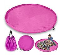 JJ PRIME - Borsa portaoggetti per giocattoli, grande tappetino, pieghevole, organizer per giocattoli per bambini, borsa con coulisse, tappetino da gioco per riporre idee e pulizia rapida (150 cm,