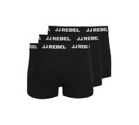 JJ Rebel - Confezione da 3 boxer aderenti neri-Nero XL