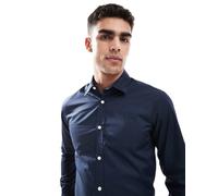 JJ Rebel - Camicia a maniche lunghe color blu navy L