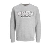 JJ REBEL Jrebnewyork Sweat Crew Neck SN Maglia di Tuta, Sky Captain, M Uomo