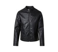 JJ REBEL Jrebcaleb Pu Jacket Noos - Giacca da uomo, colore nero, taglia S, Nero, S