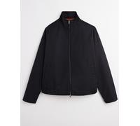 JJ Rebel - Giacca harrington nera con zip doppia-Nero XS